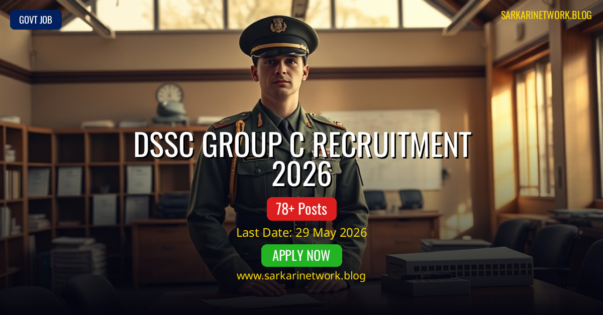 DSSC Group C Recruitment 2026