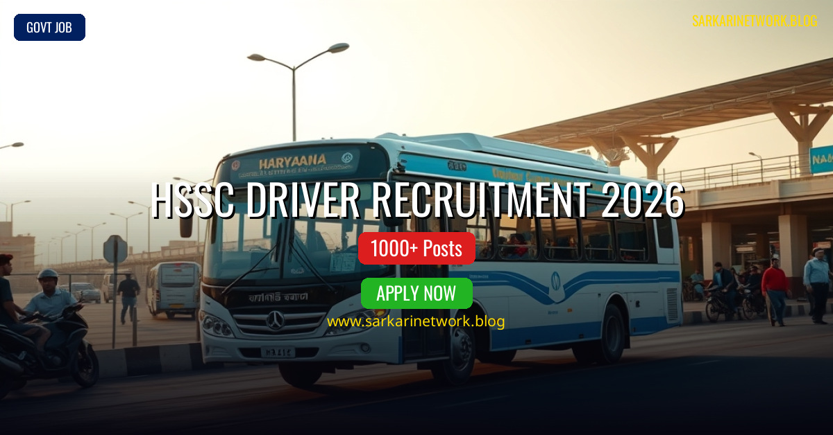 HSSC Driver Recruitment 2026