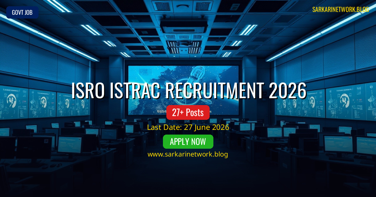 ISRO ISTRAC Recruitment 2026