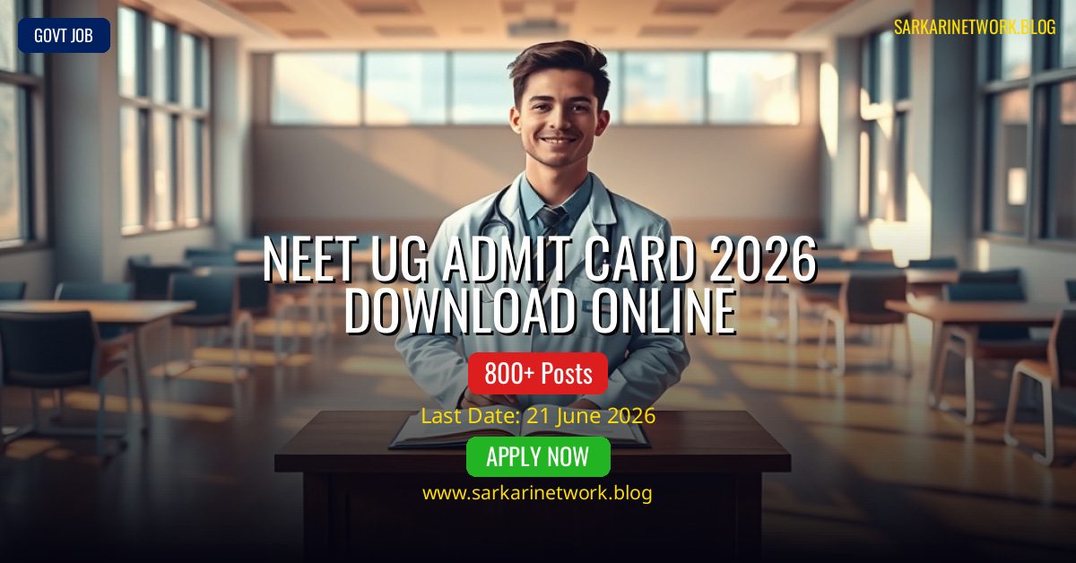 NEET UG Admit Card 2026 Download Online