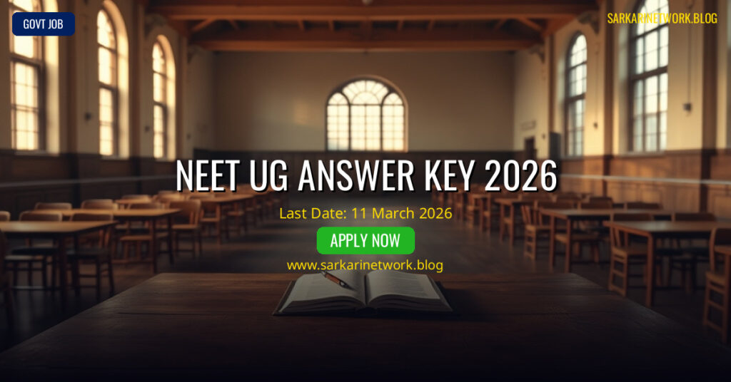 NEET UG Answer Key 2026 – Latest Update, Download Official Answer Key