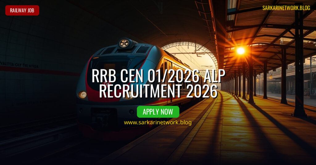 RRB CEN 01/2026 ALP Recruitment 2026 – Apply Online for 1000 Posts