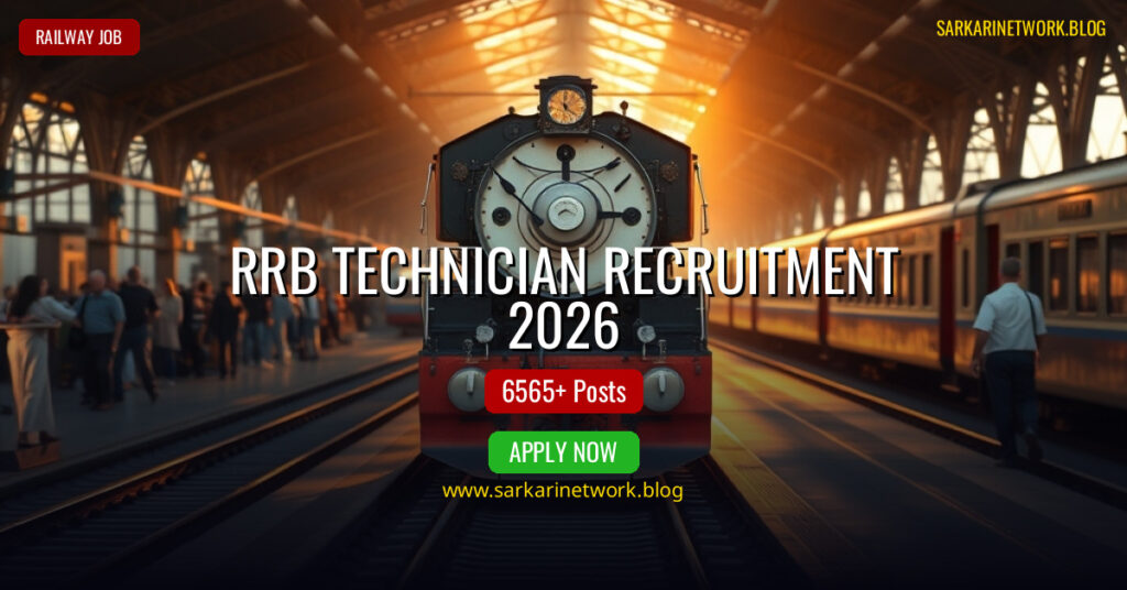 RRB Technician Recruitment 2026 – Apply Online for 6565 Posts