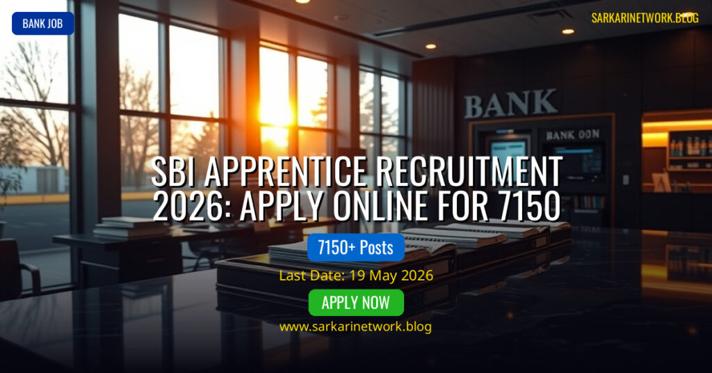 SBI Apprentice Recruitment 2026 – Apply Online for 7150 Posts