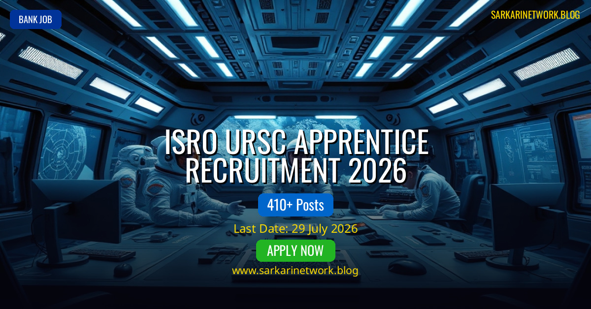 ISRO URSC Apprentice Recruitment 2026
