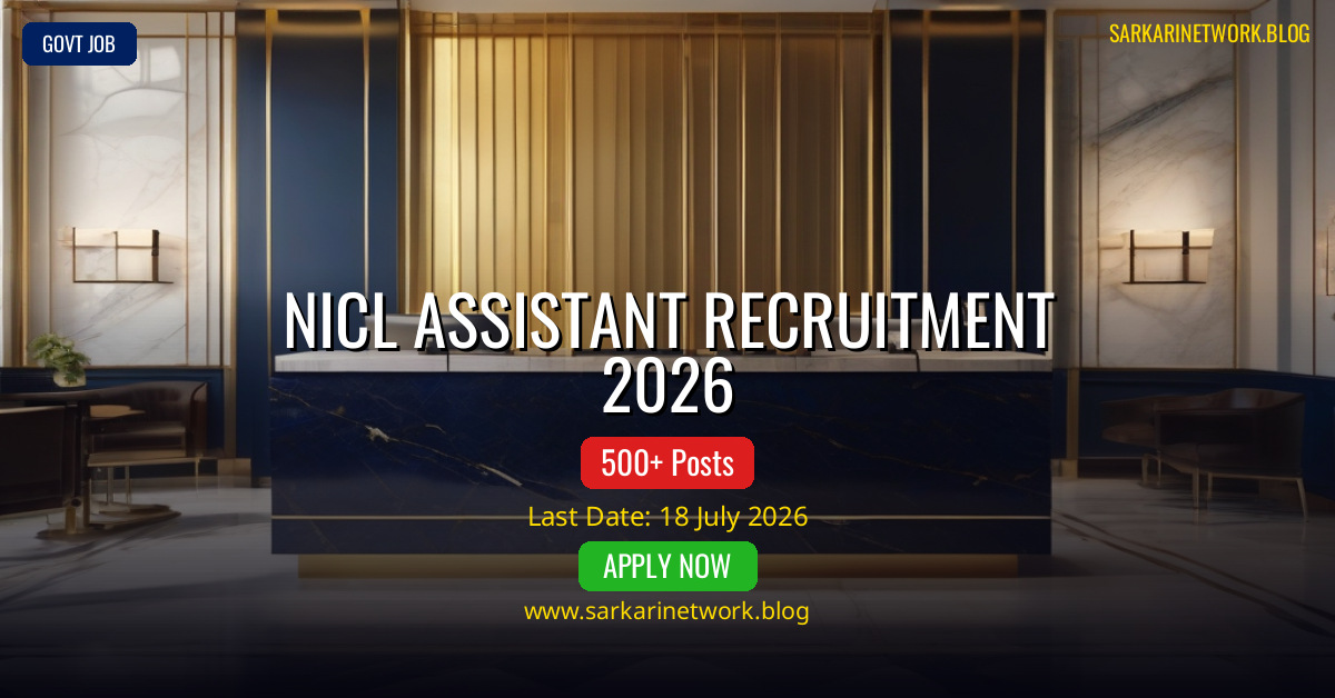 NICL Assistant Recruitment 2026