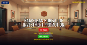 Rajasthan Bureau of Investment Promotion Recruitment 2026 – Apply Online for 18 Posts