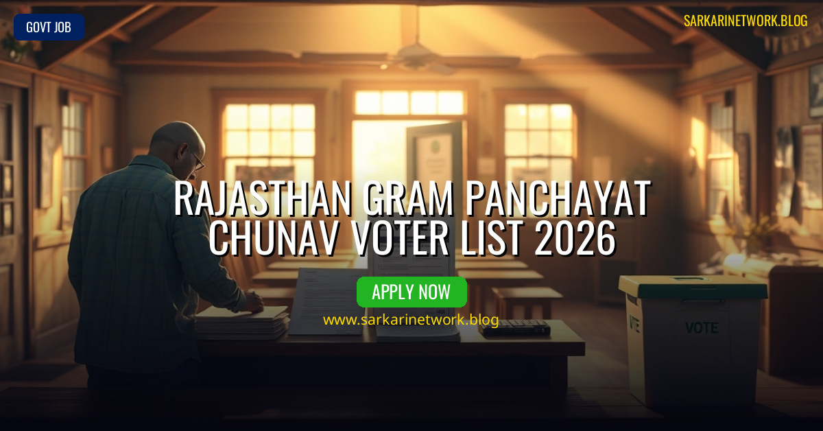 Rajasthan Gram Panchayat Chunav Voter list 2026