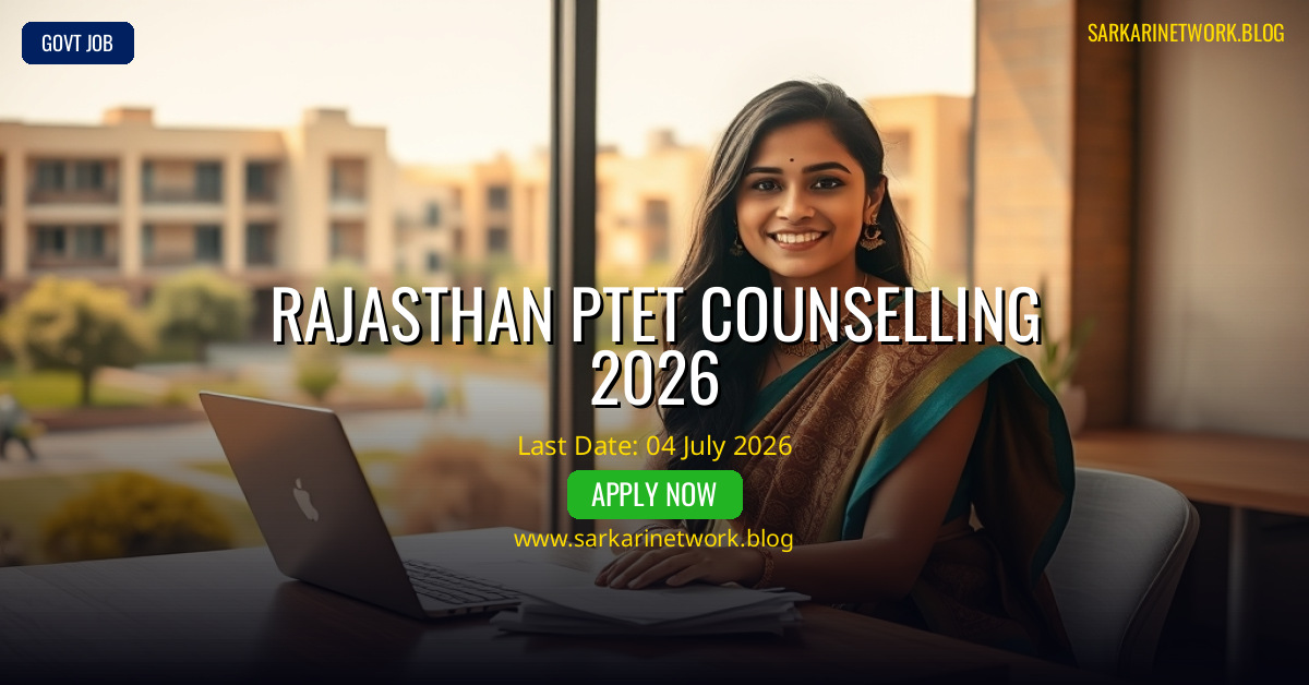 Rajasthan PTET Counselling 2026