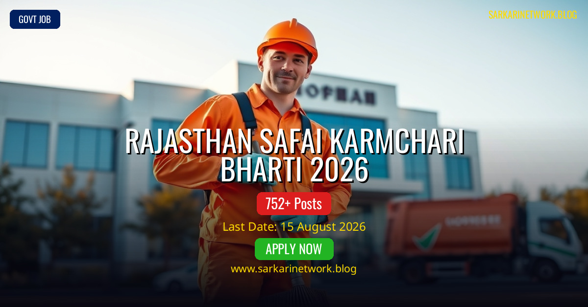 Rajasthan Safai Karmchari Bharti 2026