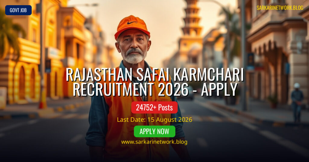 Rajasthan Safai Karmchari Recruitment 2026 – Apply Online for Vacant Posts