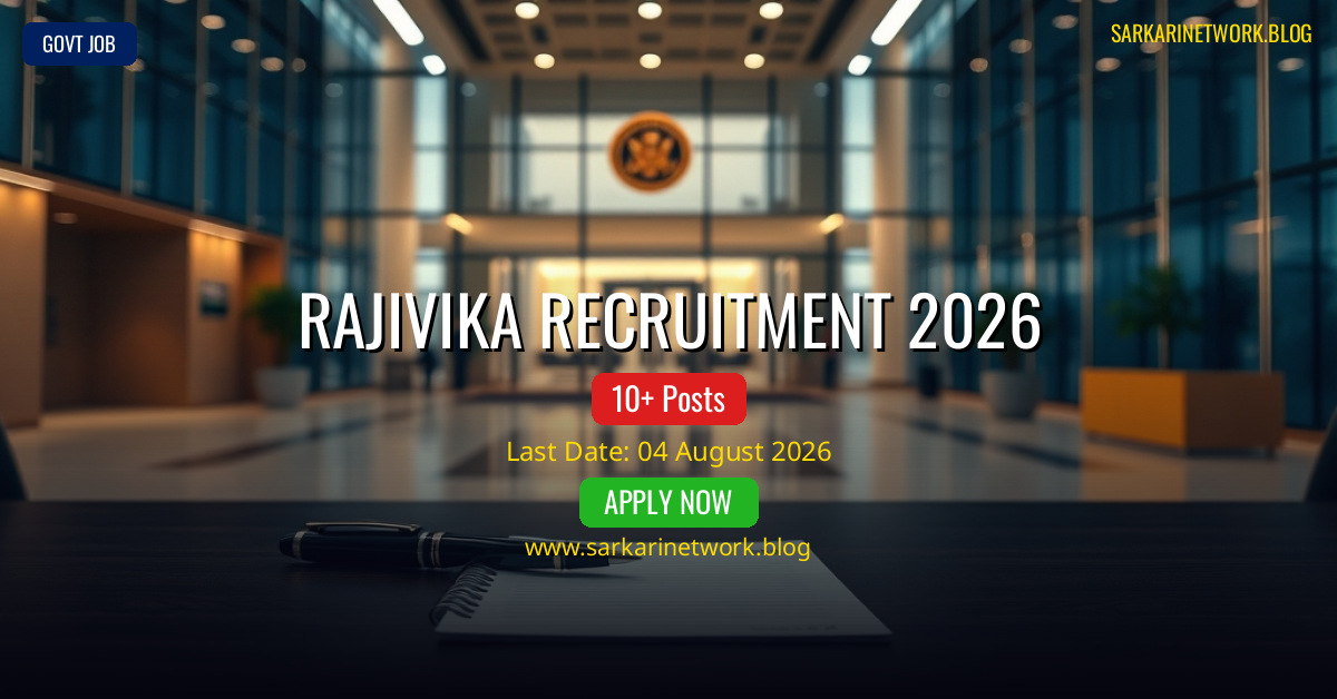 Rajivika Recruitment 2026