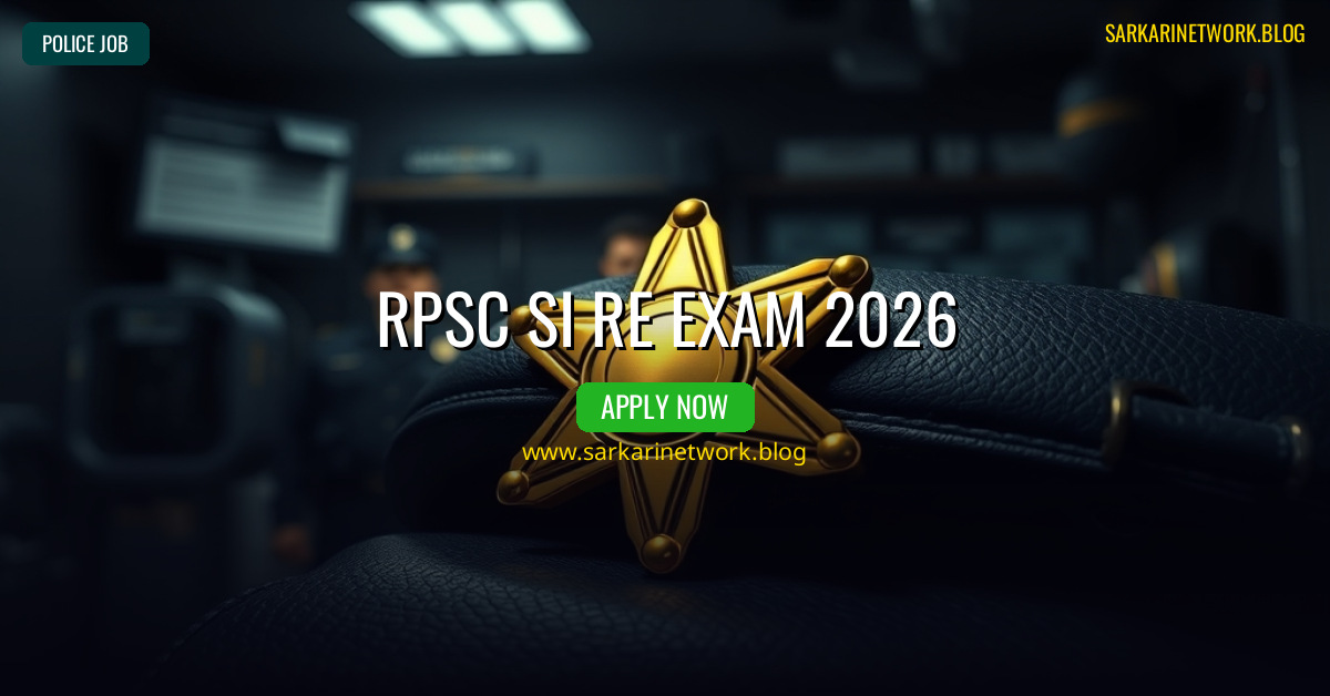 RPSC SI Re Exam 2026